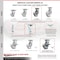 Service Caster 6 Inch Semi Steel Caster Brakes/Swivel Locks and 2 Rigid, 2PK SCC-35S620-SSB-SLB-BSL-2-R-2 - alternate 5